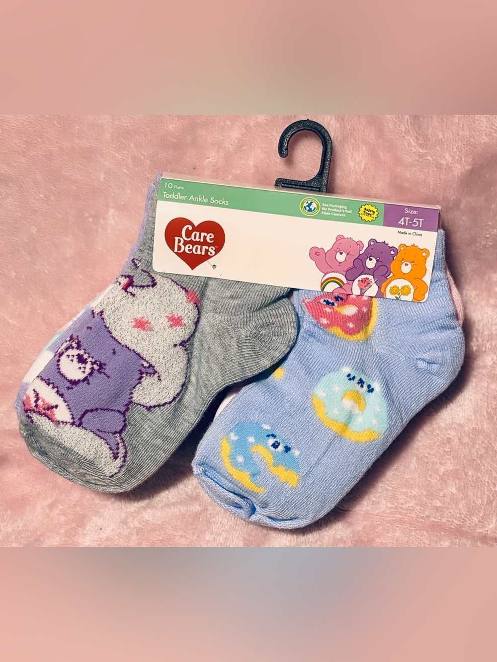 Care Bears 10-Pack of Children’s Socks - 4T-5T